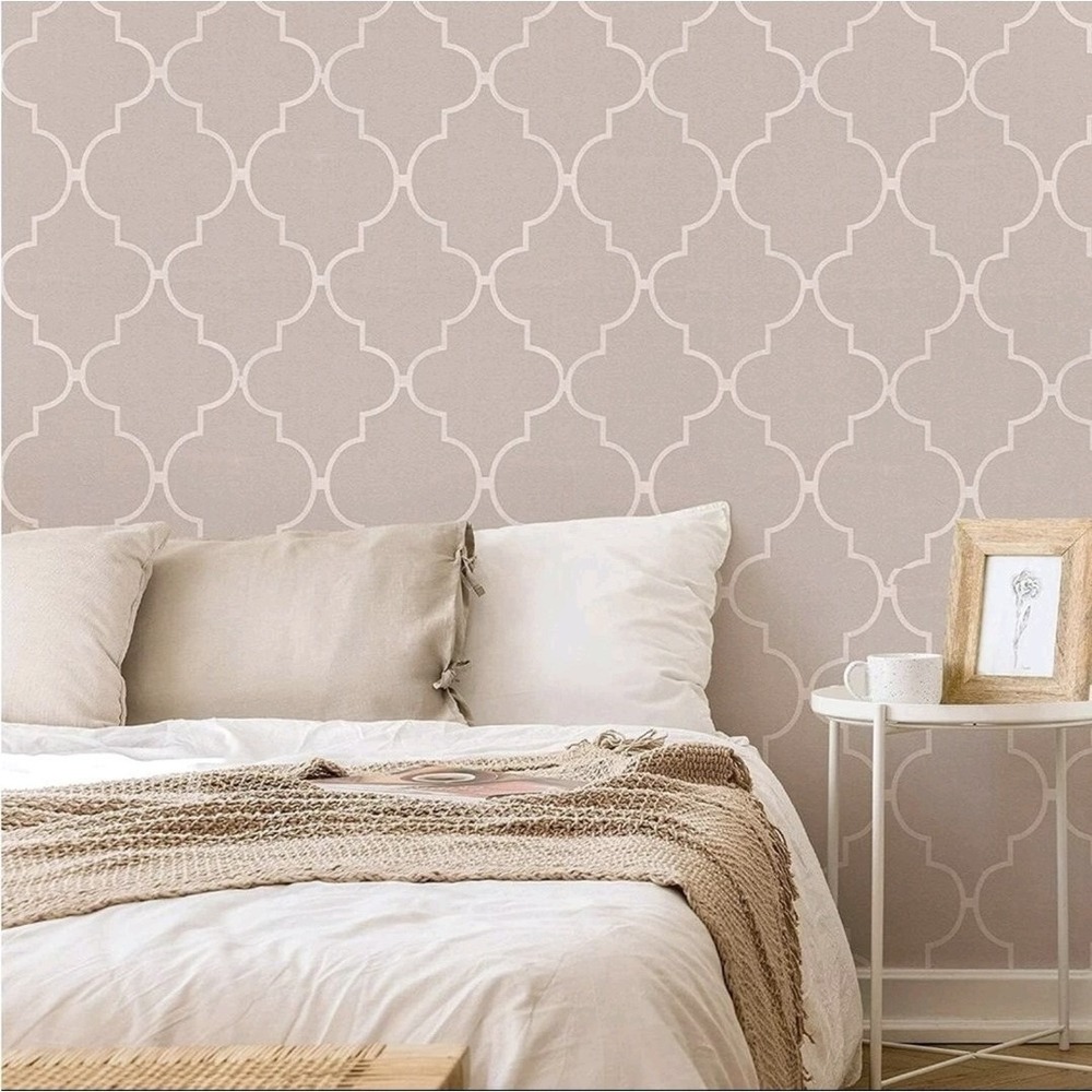 Allen + Roth Textured Wallcovering Spanish Tile 56 sq ft Prepasted Washable